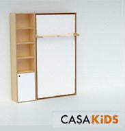 CASA-KIDS Single Murphy Wall Bed - Vertical